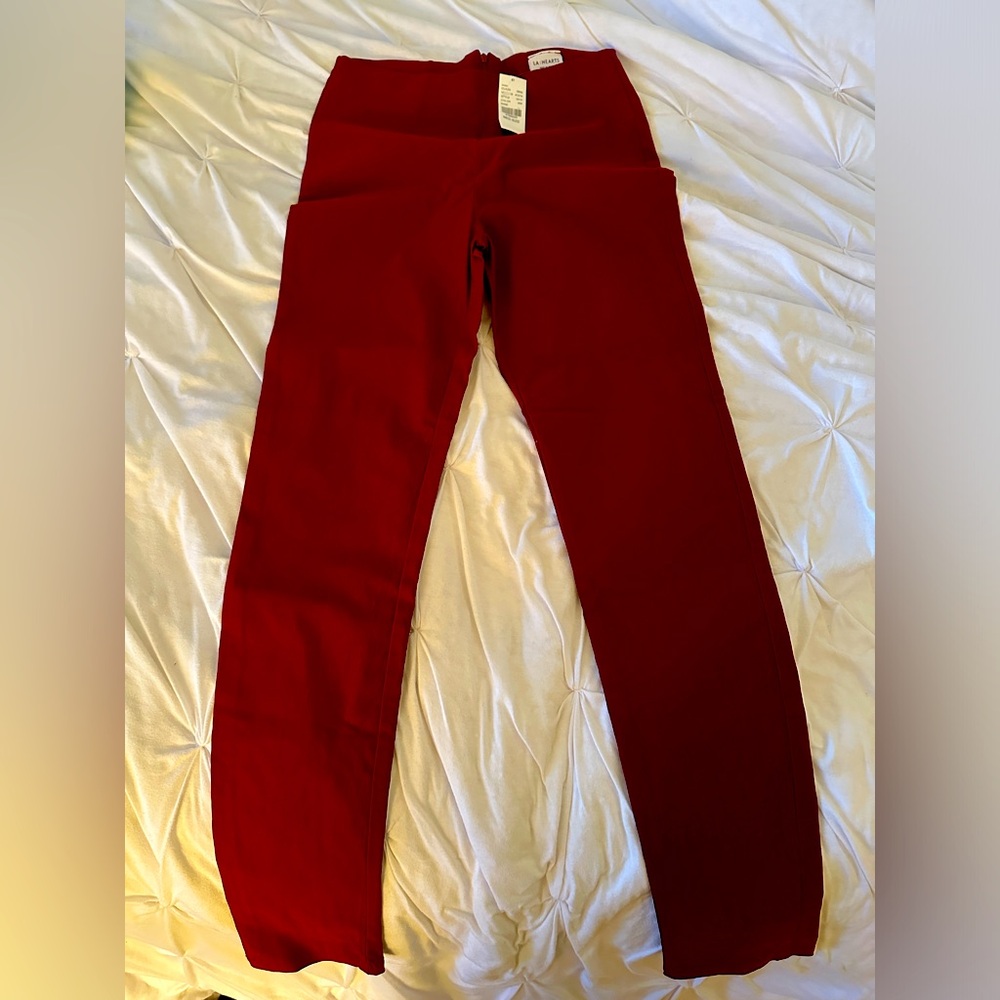 NWT LA Hearts wine trouser pants